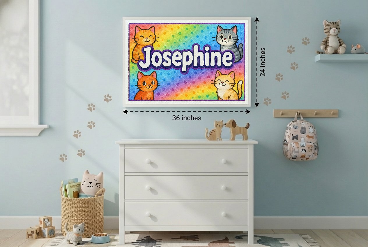 Personalized name art for Josephine