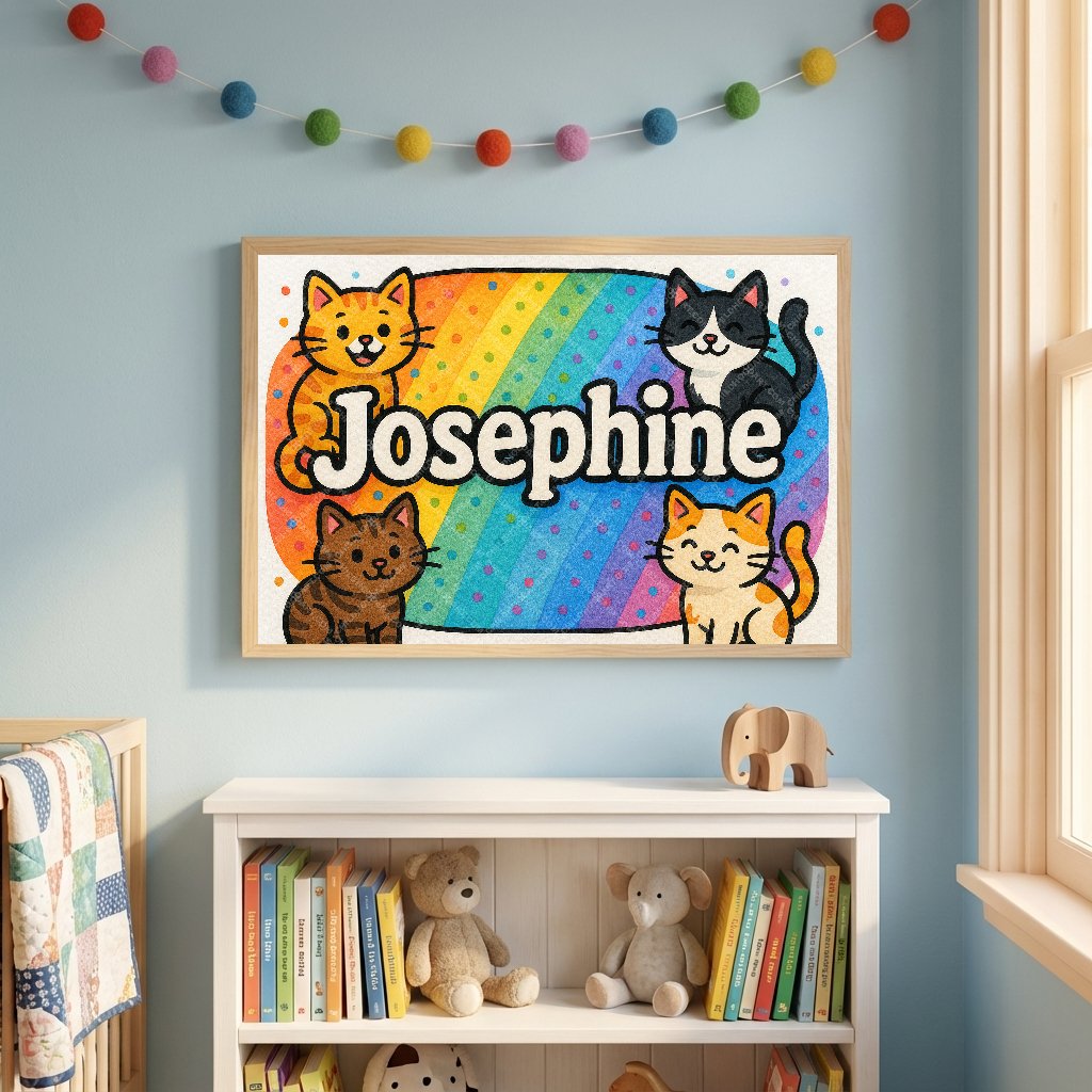 Personalized name art for Josephine
