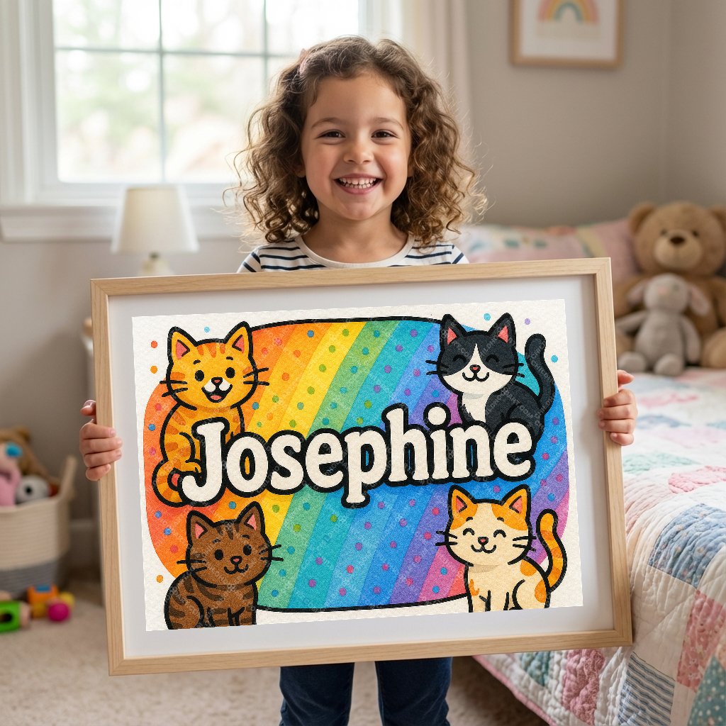 Personalized name art for Josephine
