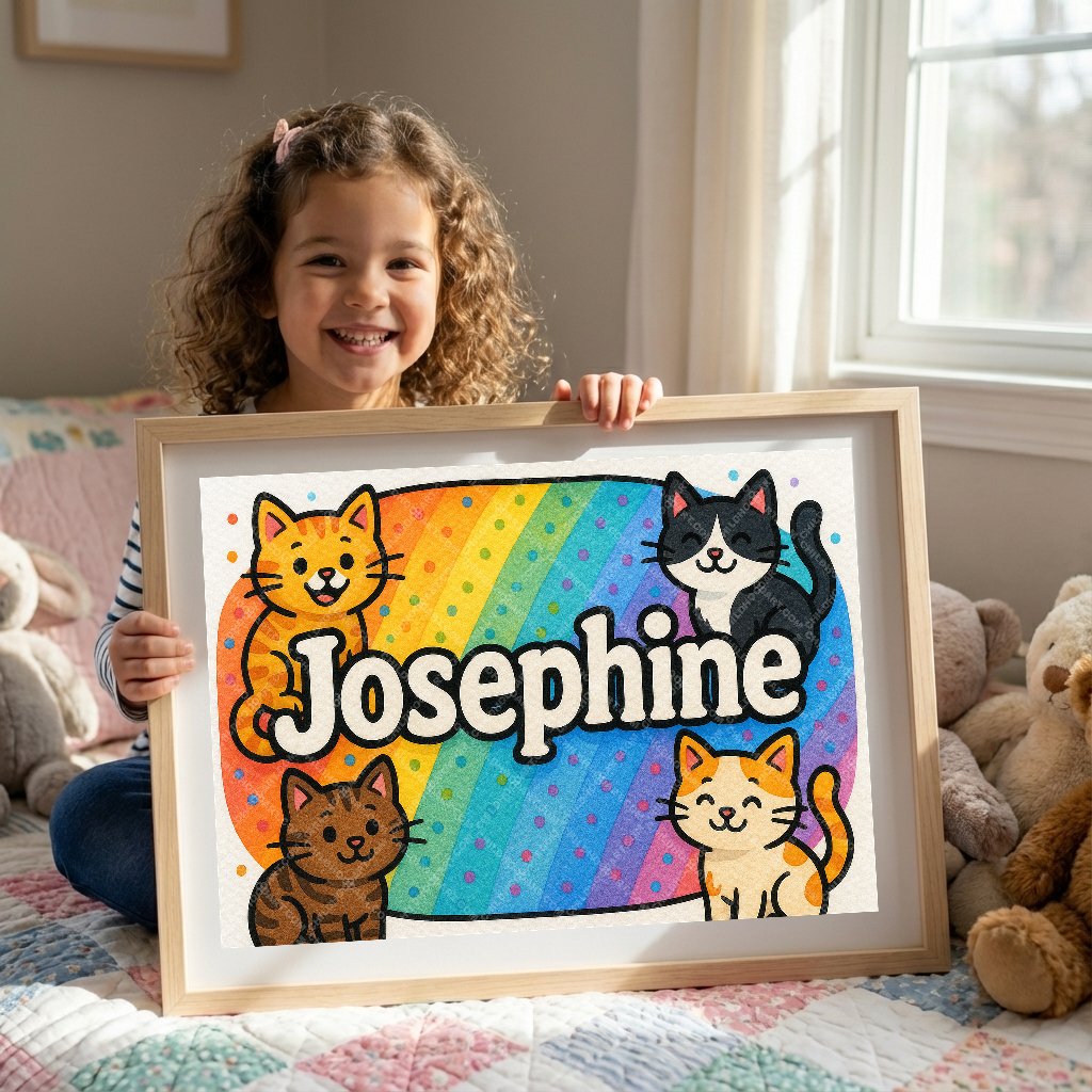 Personalized name art for Josephine