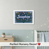 Calm personalized name art for Josephine