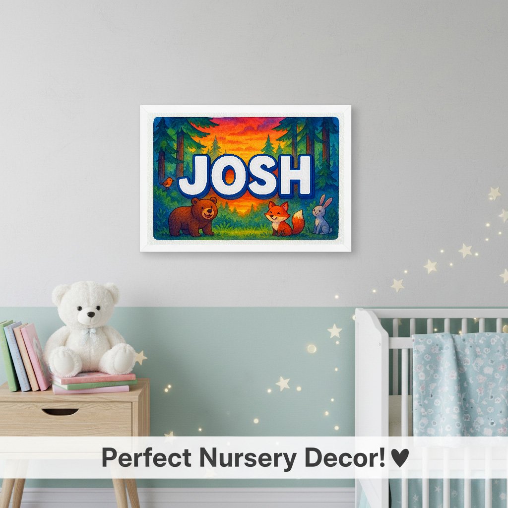 Personalized name art for Josh