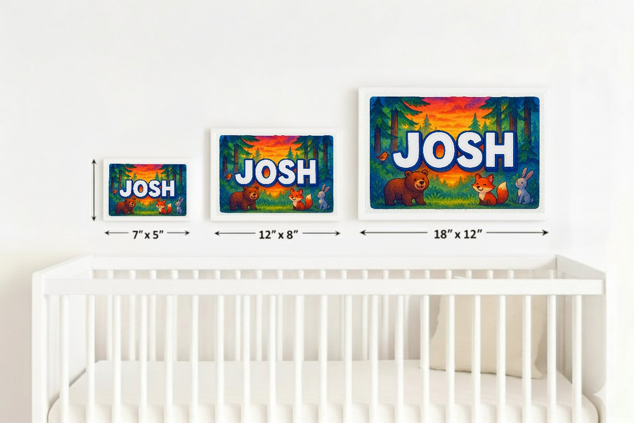 Personalized name art for Josh