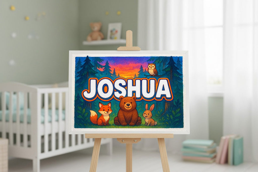Personalized name art for Joshua