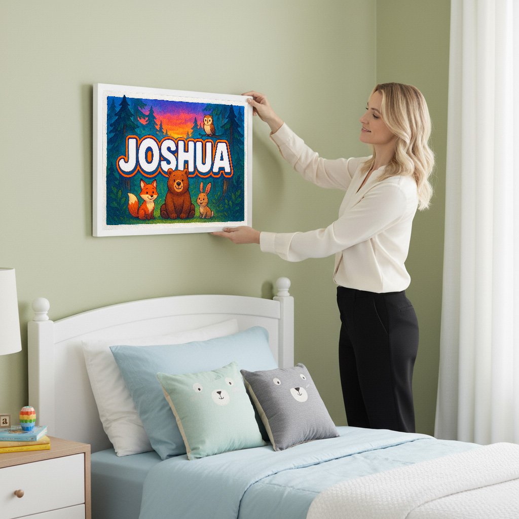 Personalized name art for Joshua