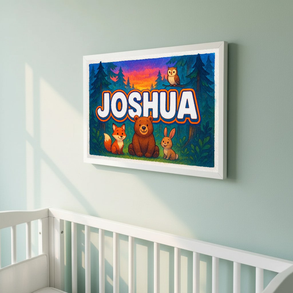 Personalized name art for Joshua