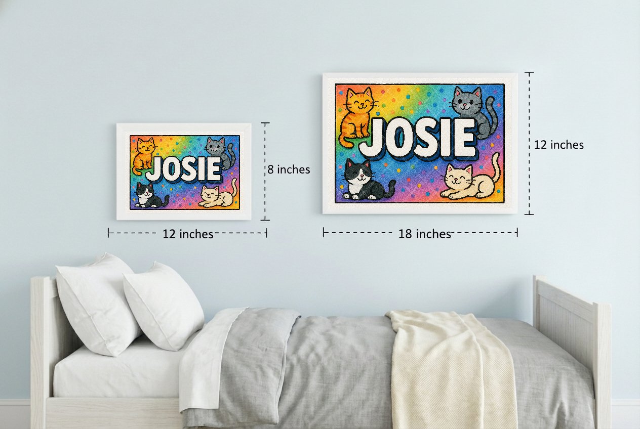 Personalized name art for Josie