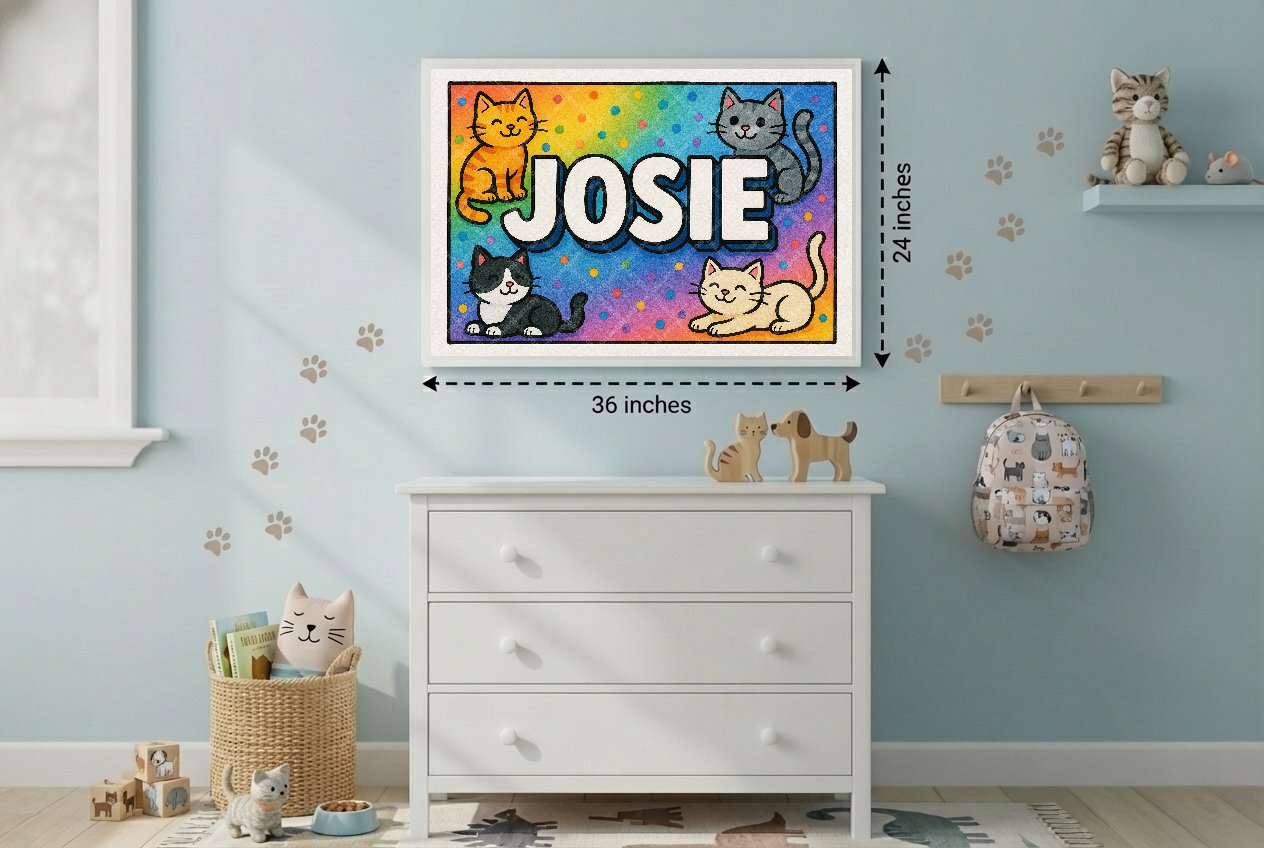 Personalized name art for Josie