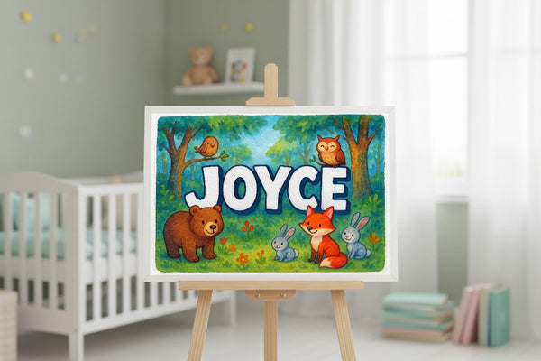 Joyce’s Personalized Forest Friends Art