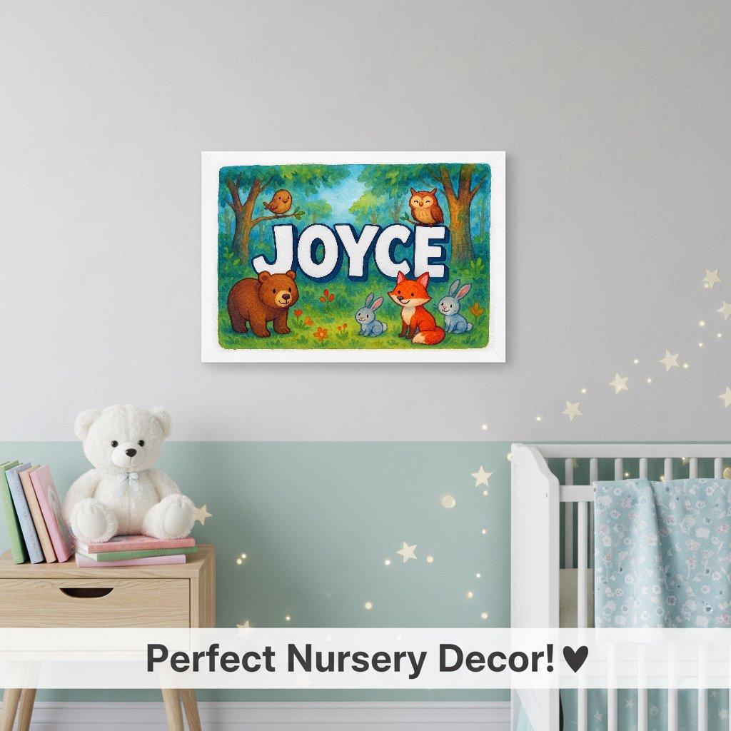 Personalized name art for Joyce