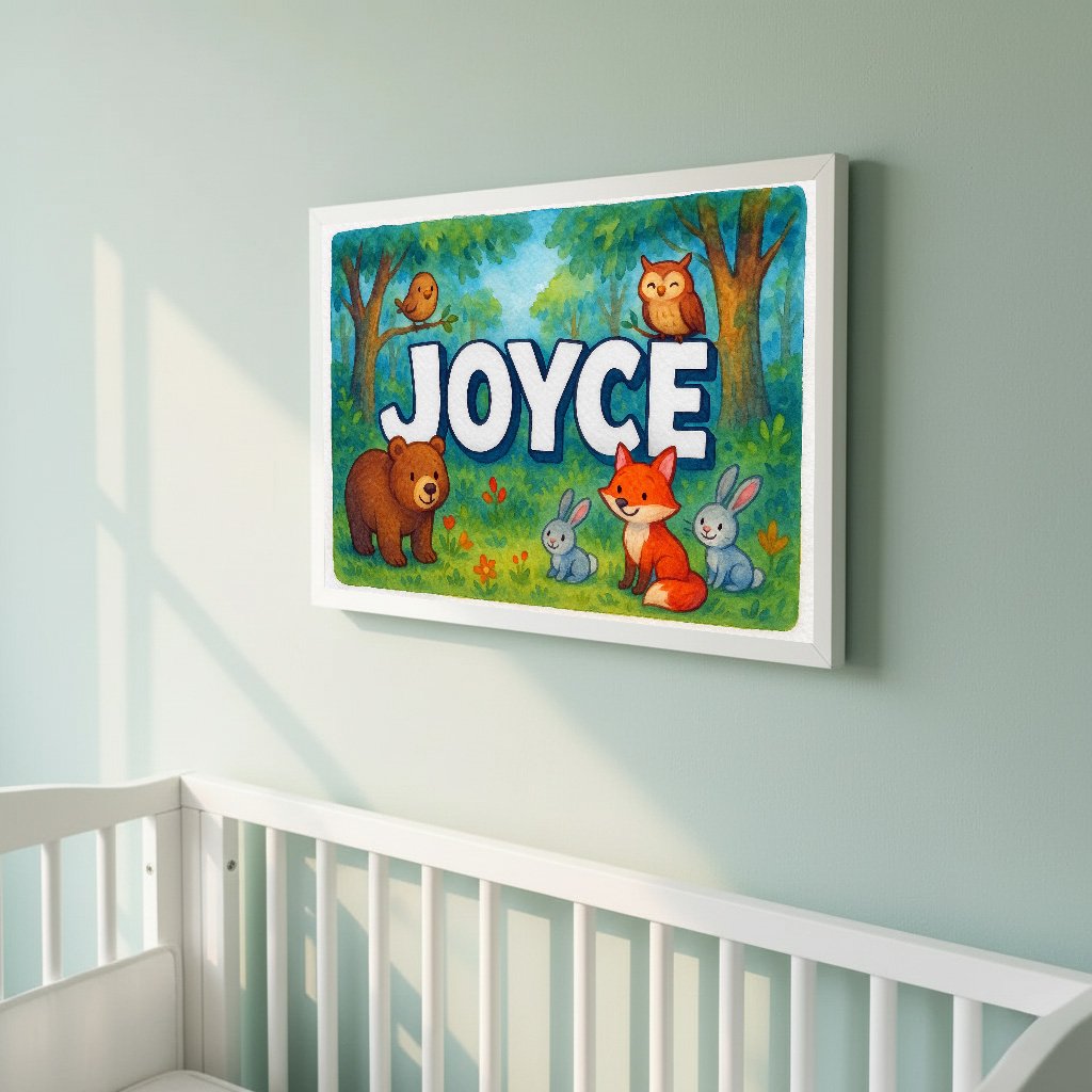 Personalized name art for Joyce