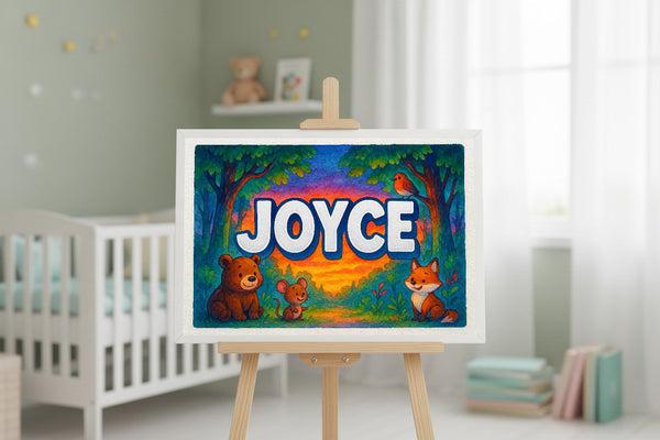 Joyce’s Personalized Forest Friends Art