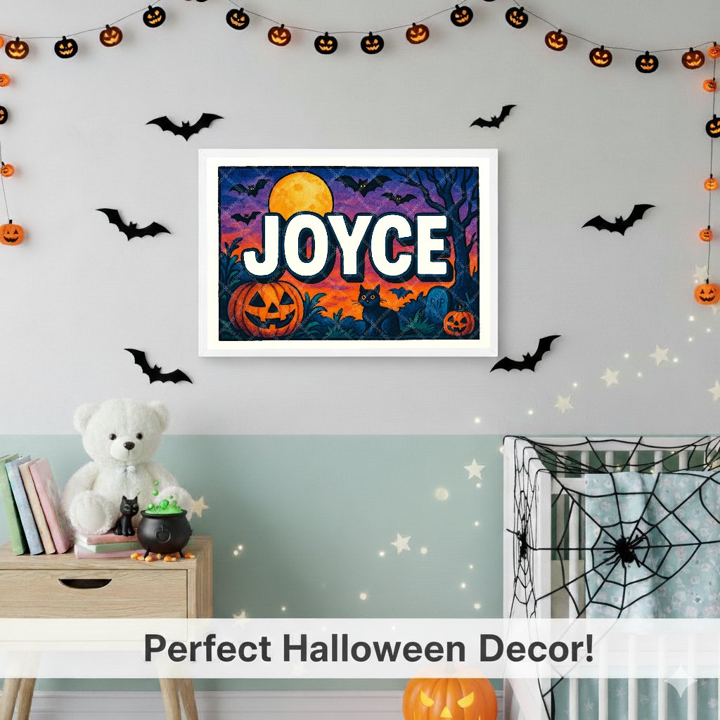 Personalized name art for Joyce