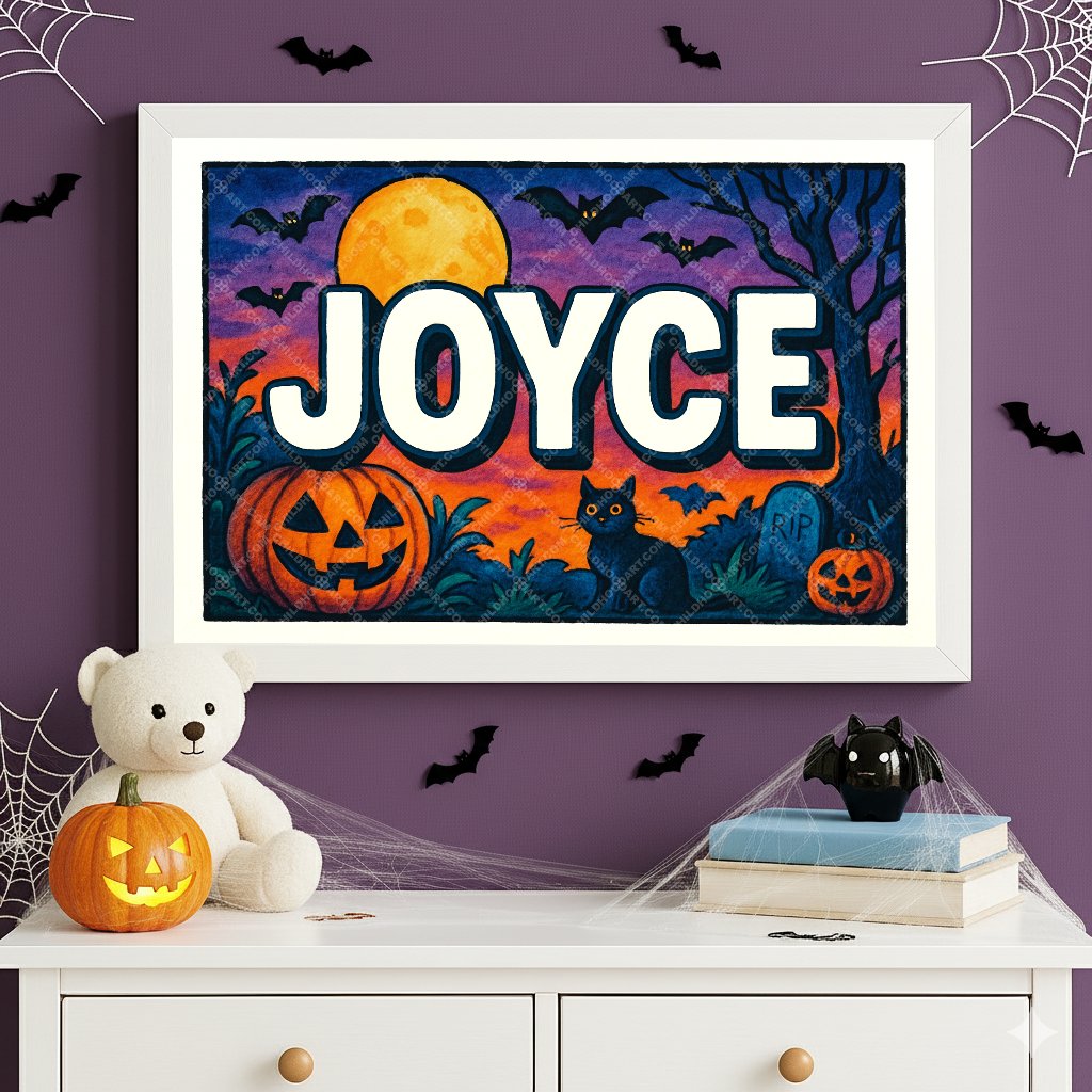 Personalized name art for Joyce