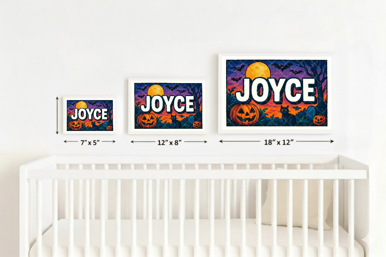 Personalized name art for Joyce