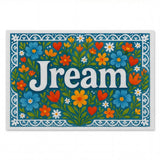 Jream Name Art - Floral Farmhouse personalized wall print for kids