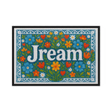 Jream Name Art - Floral Farmhouse personalized wall print for kids