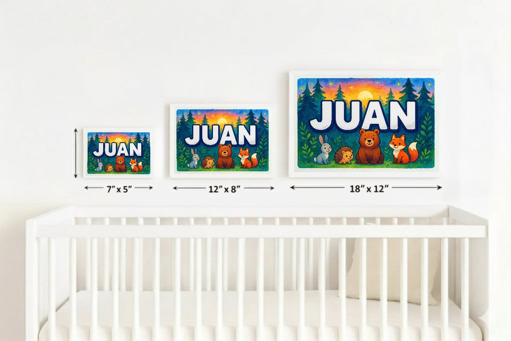 Personalized name art for Juan