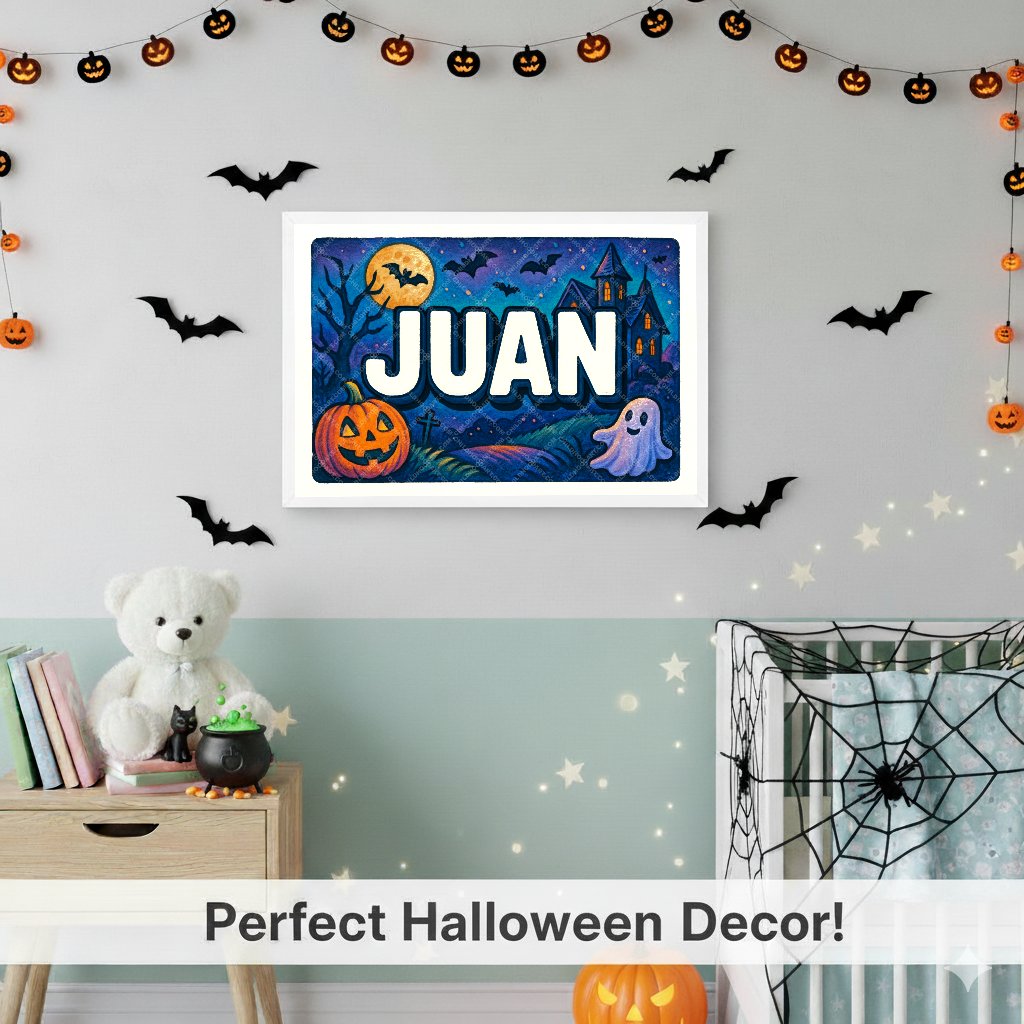 Personalized name art for Juan