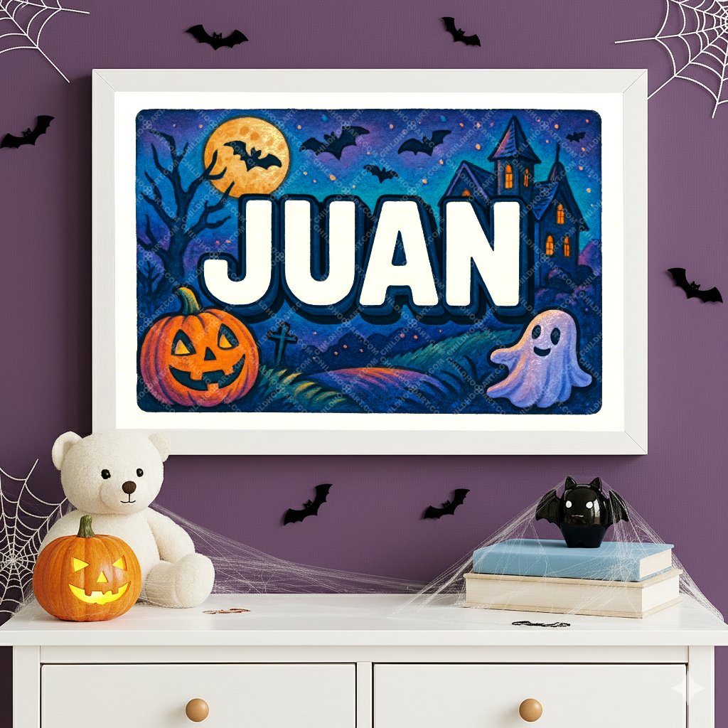 Personalized name art for Juan