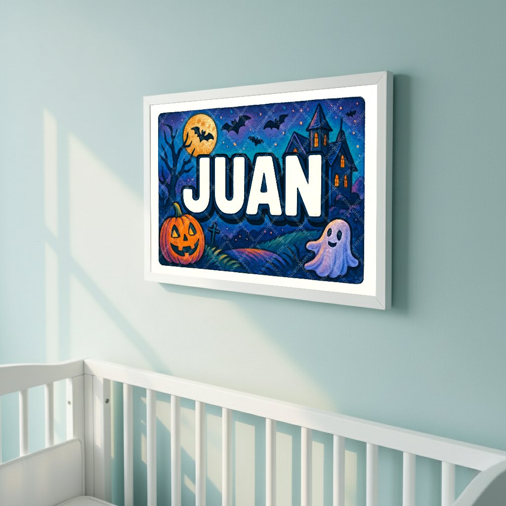 Personalized name art for Juan
