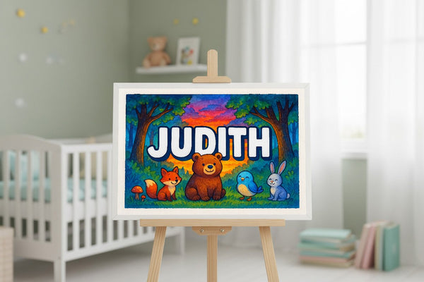 Judith’s Personalized Forest Friends Art