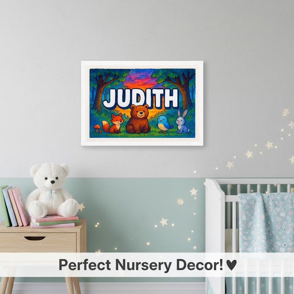 Personalized name art for Judith