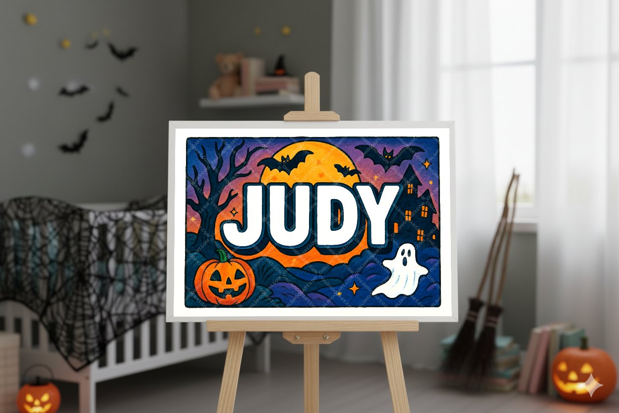 Personalized name art for Judy