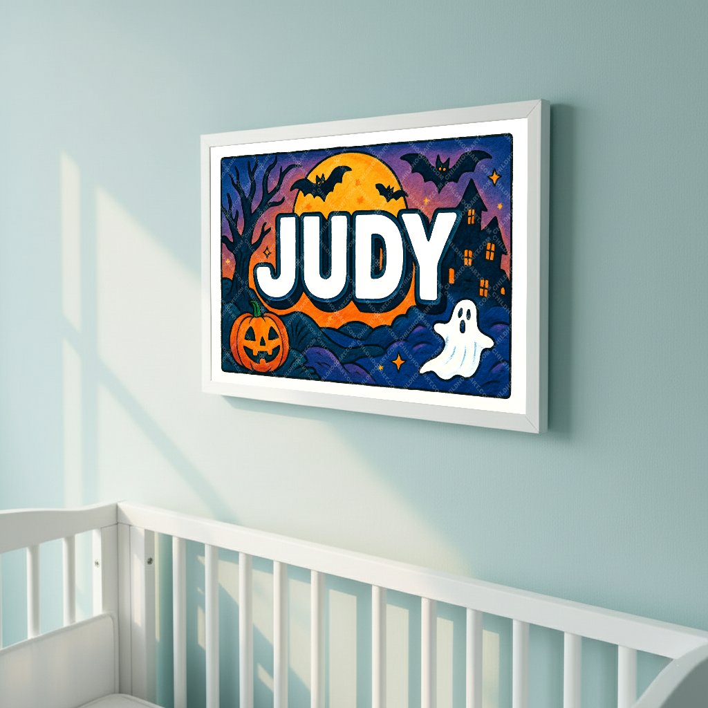 Personalized name art for Judy
