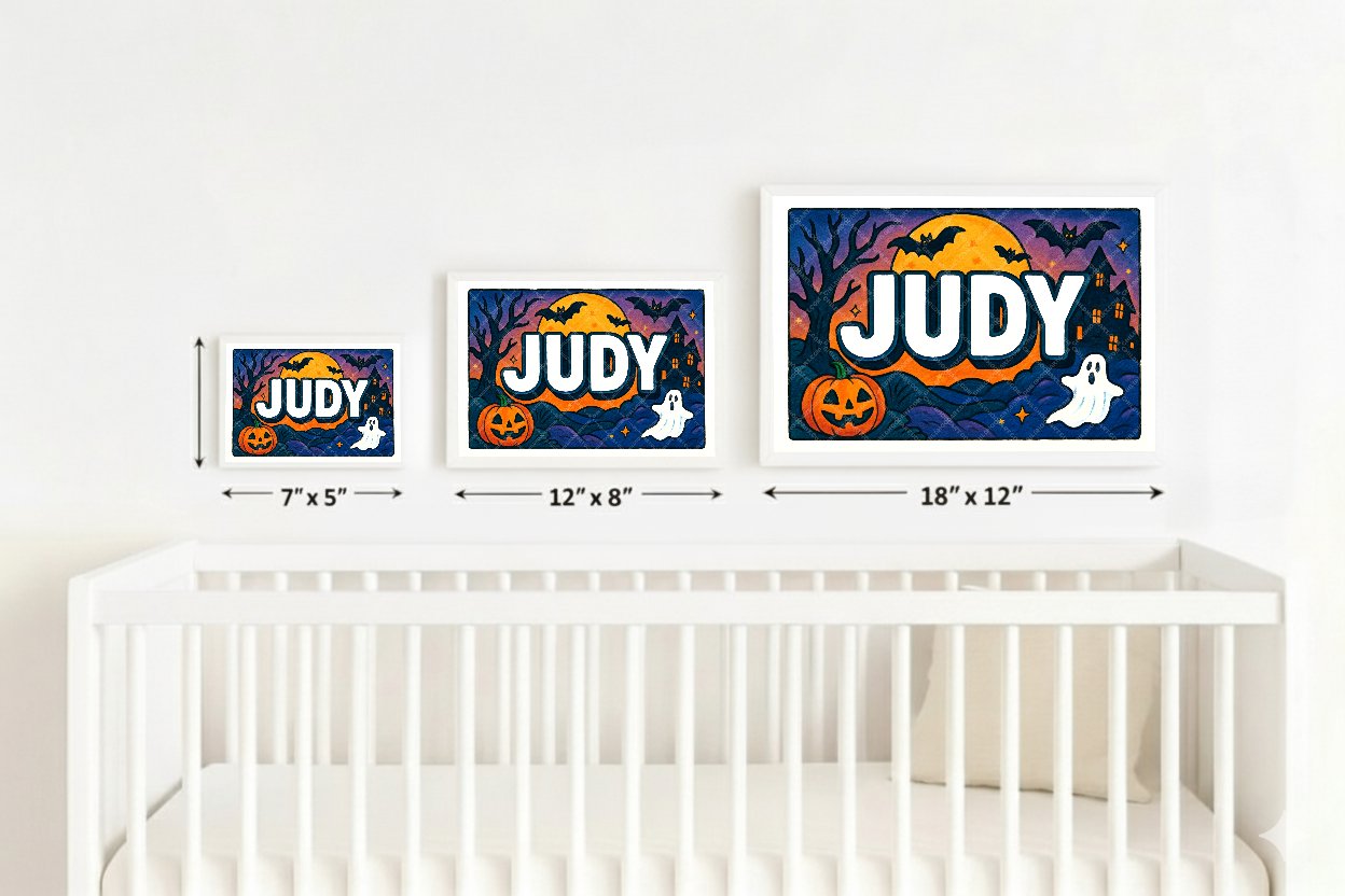 Personalized name art for Judy
