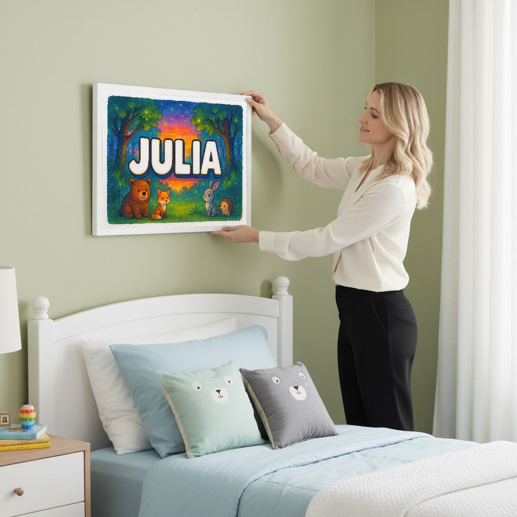 Personalized name art for Julia