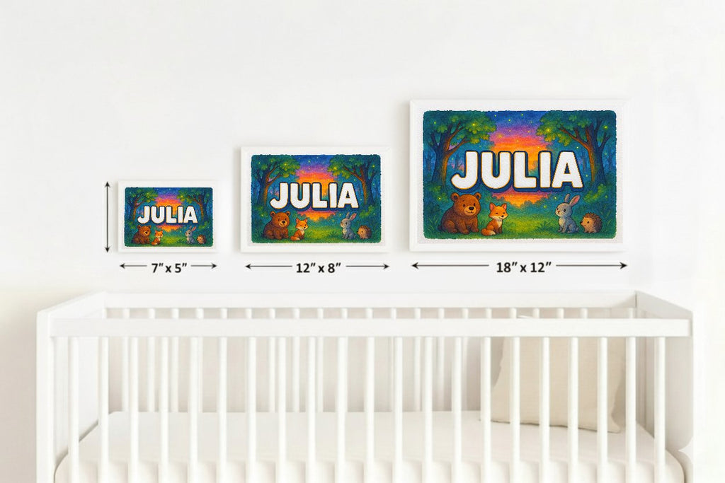 Personalized name art for Julia