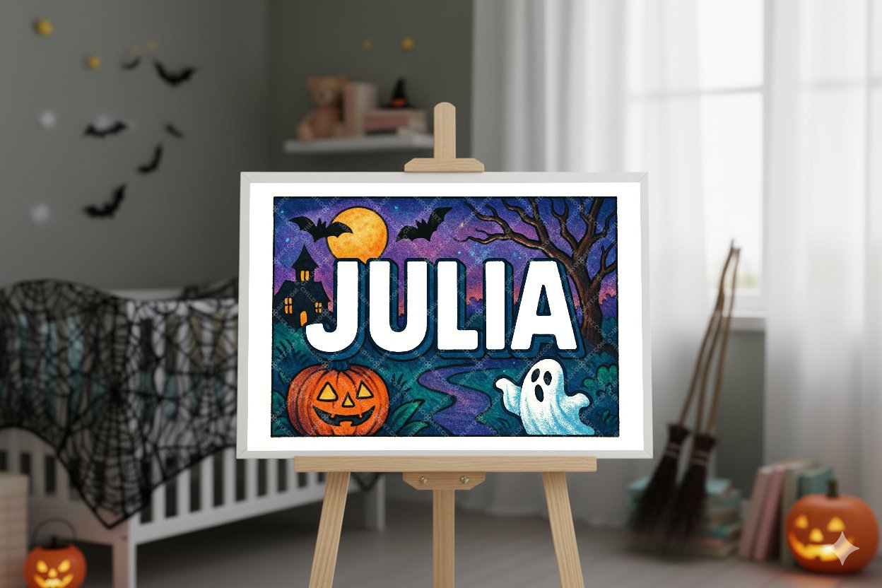 Personalized name art for Julia