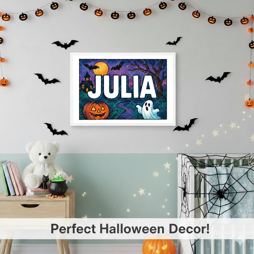 Personalized name art for Julia