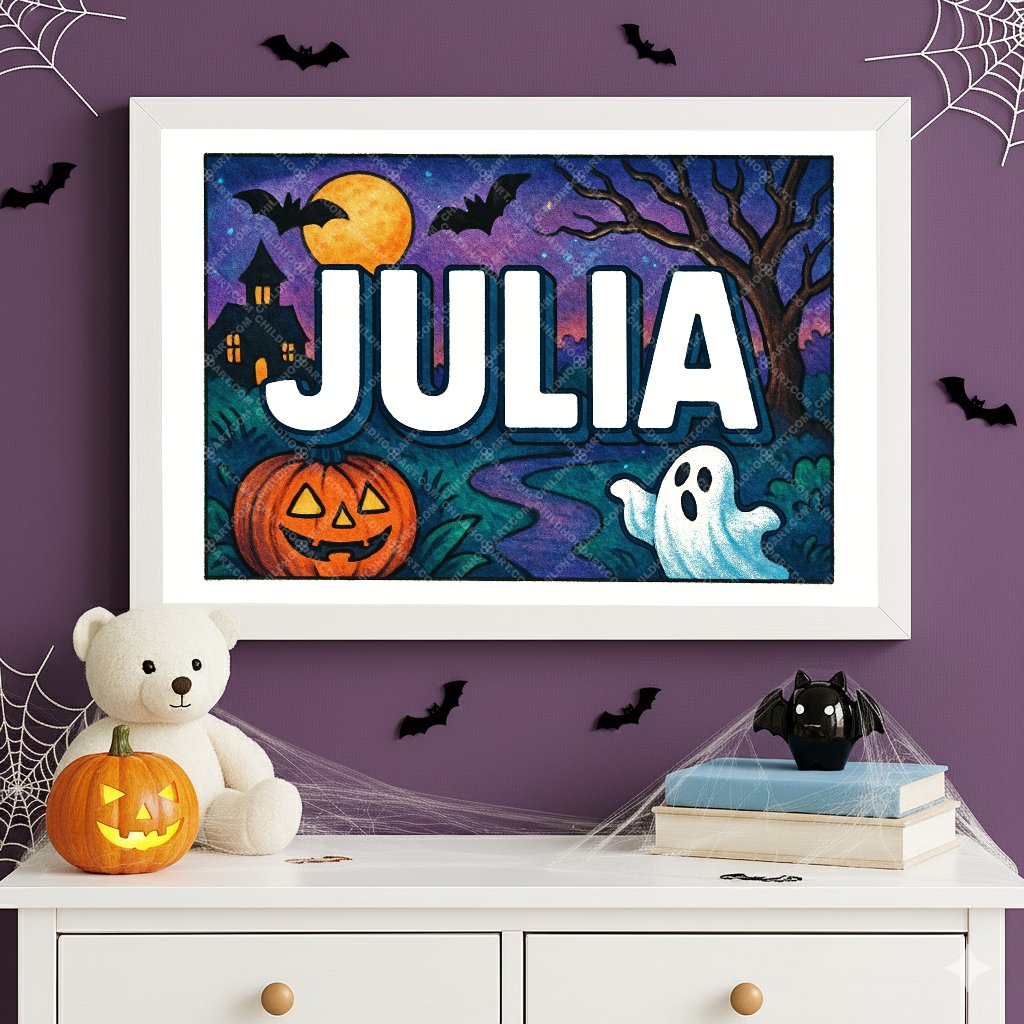 Personalized name art for Julia