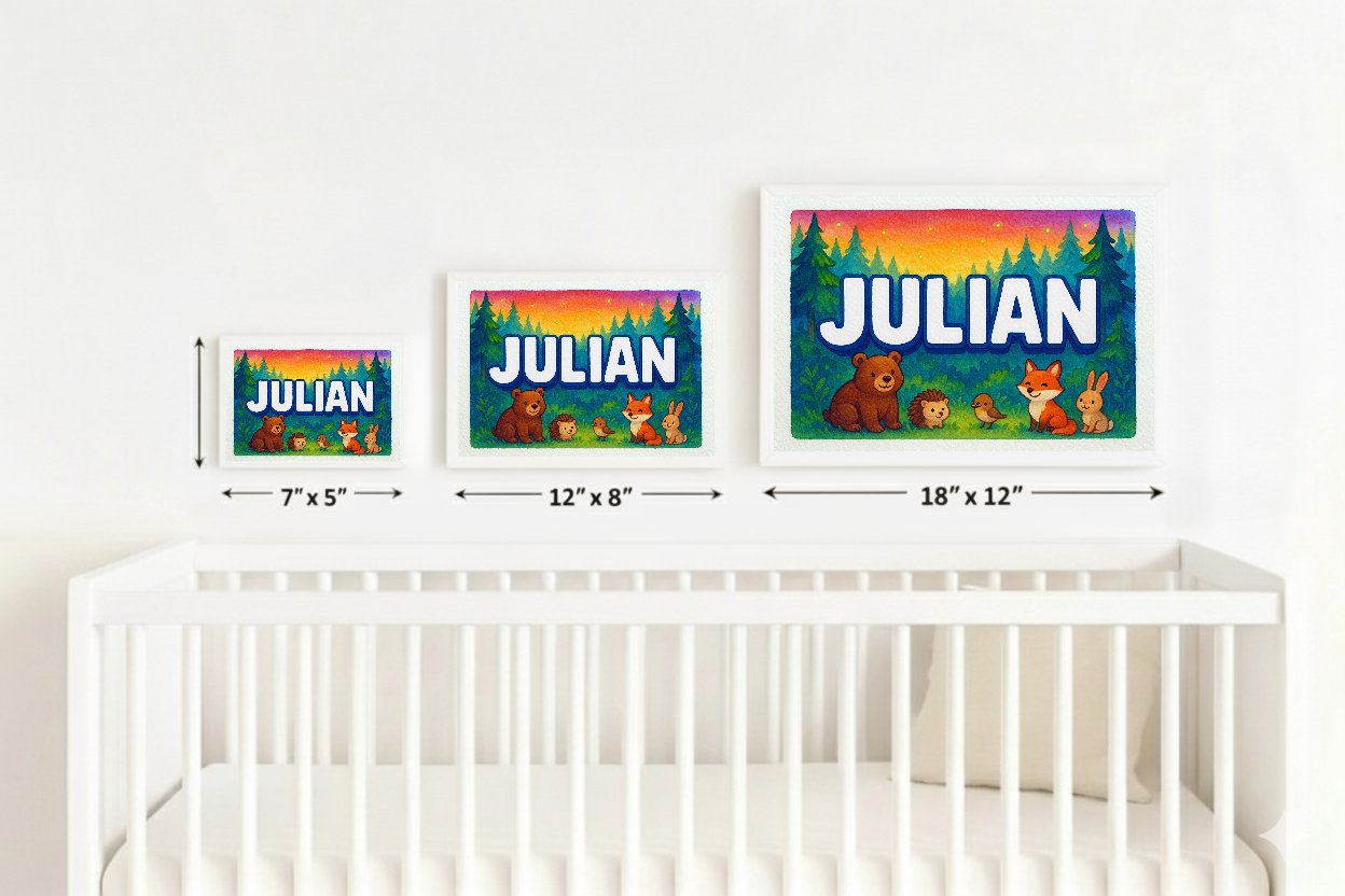 Personalized name art for Julian