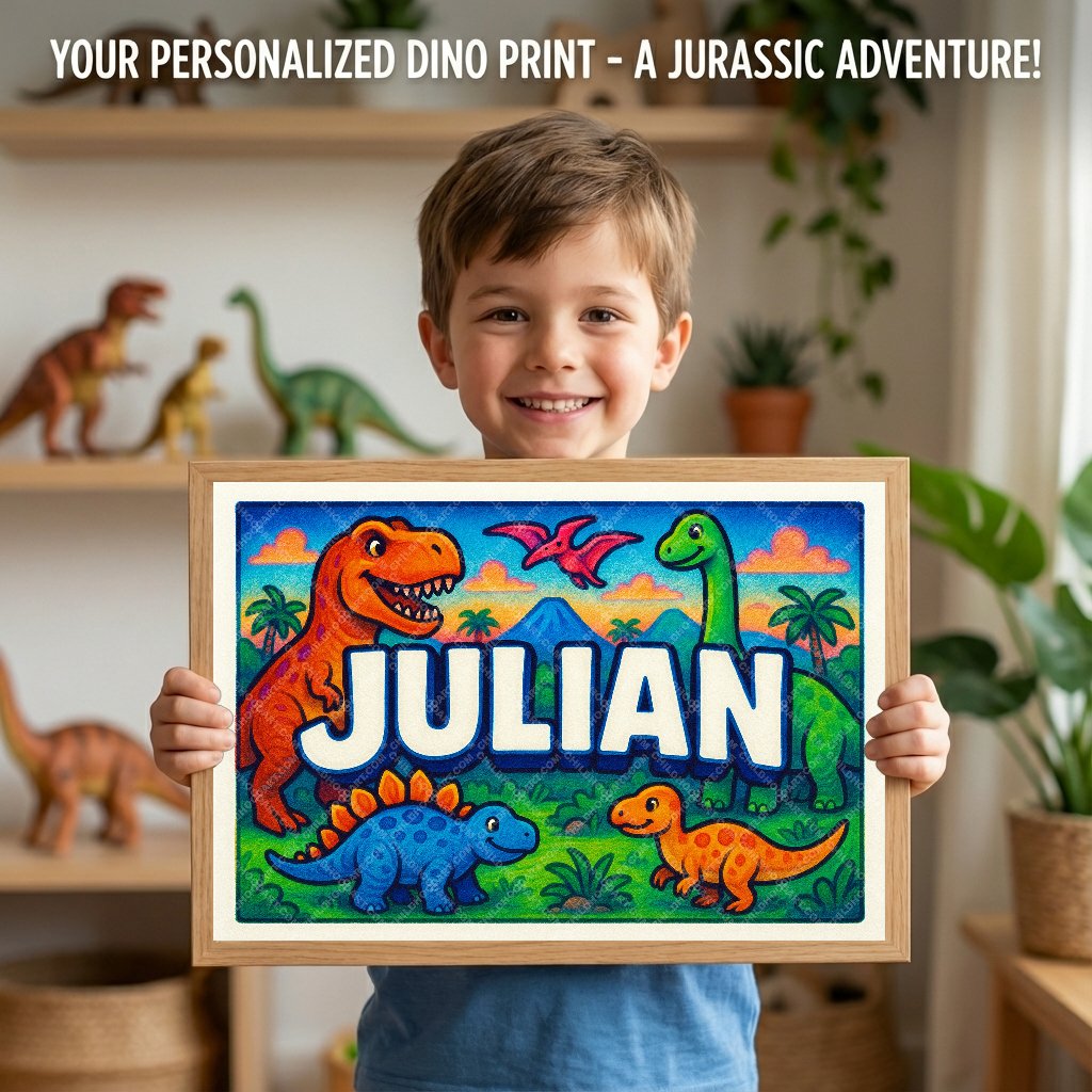 Personalized name art for Julian