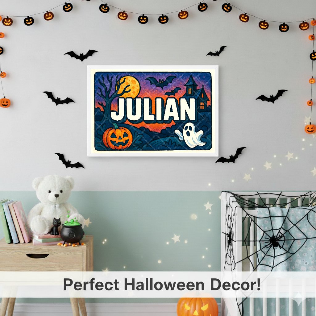 Personalized name art for Julian