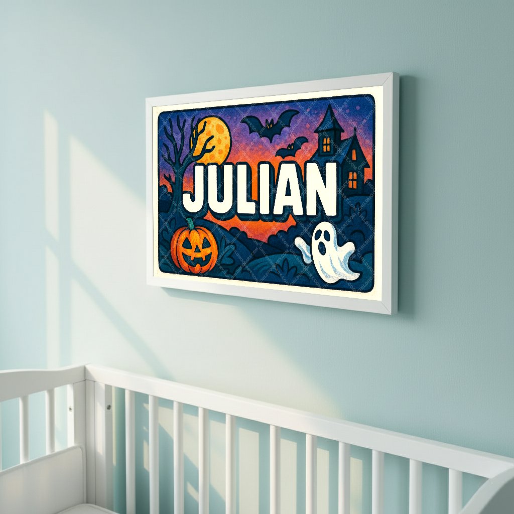 Personalized name art for Julian