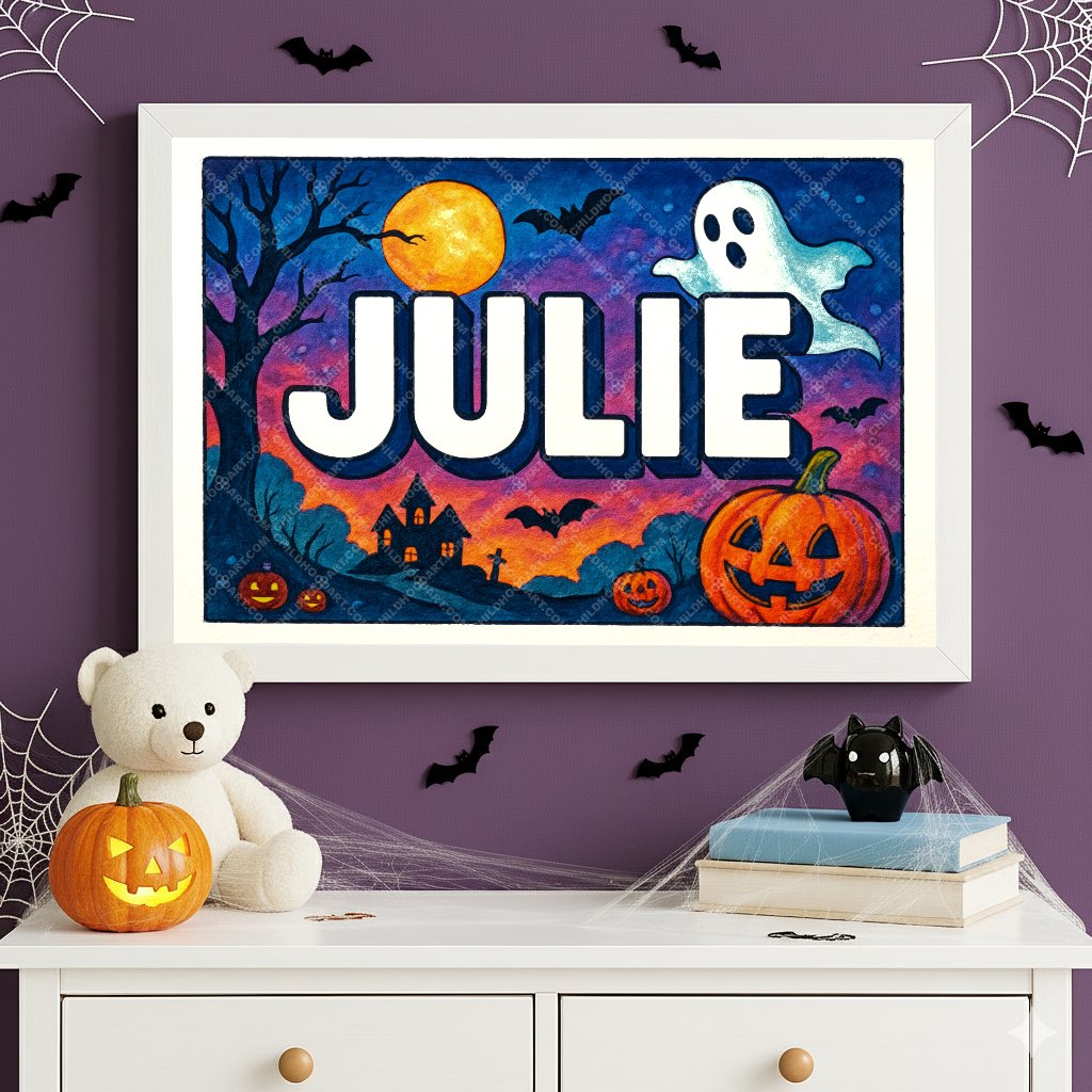 Personalized name art for Julie
