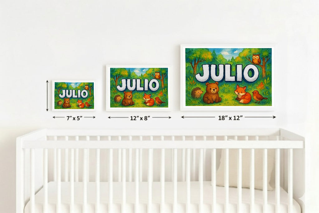 Personalized name art for Julio
