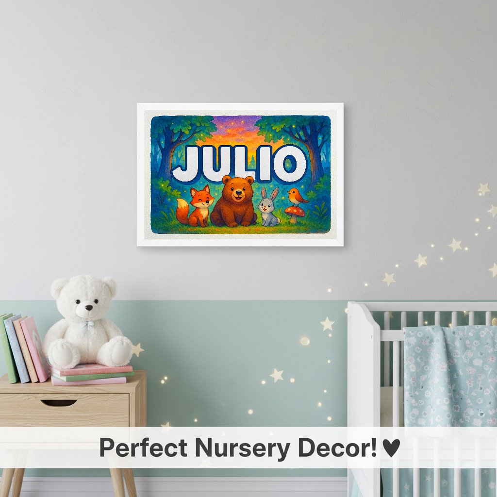 Personalized name art for Julio