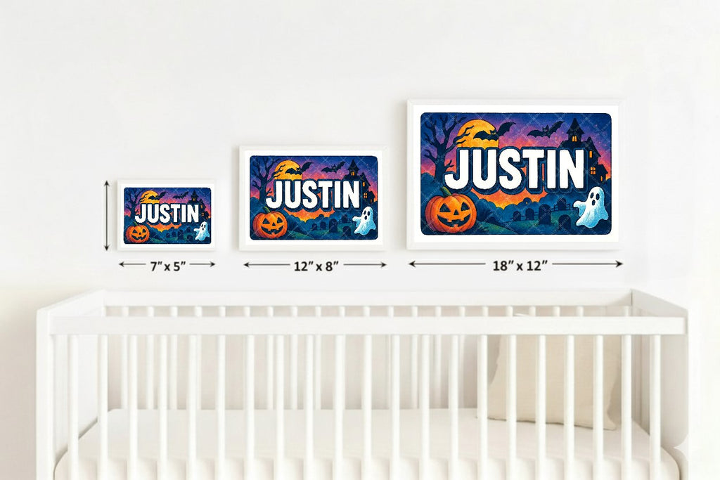Personalized name art for Justin