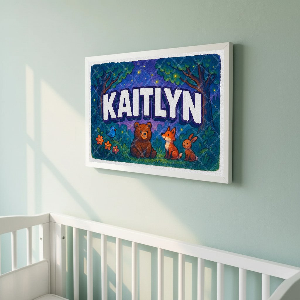 Personalized name art for Kaitlyn