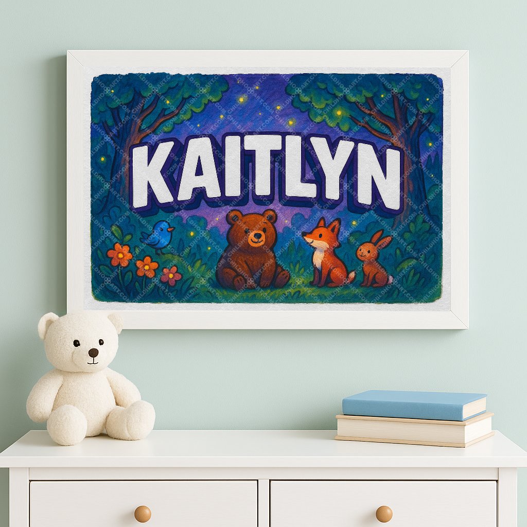 Personalized name art for Kaitlyn