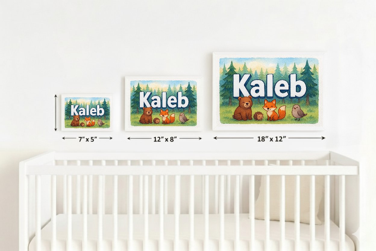 Personalized name art for Kaleb