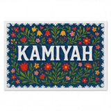 Kamiyah Name Art - Floral Farmhouse personalized wall print for kids