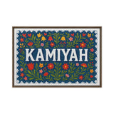 Kamiyah Name Art - Floral Farmhouse personalized wall print for kids