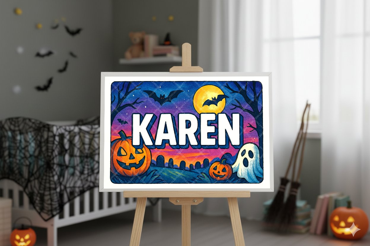 Personalized name art for Karen