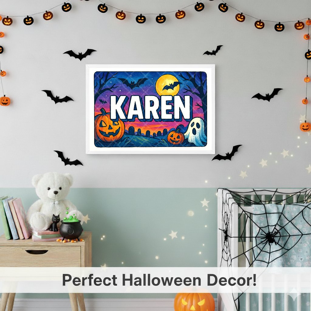 Personalized name art for Karen